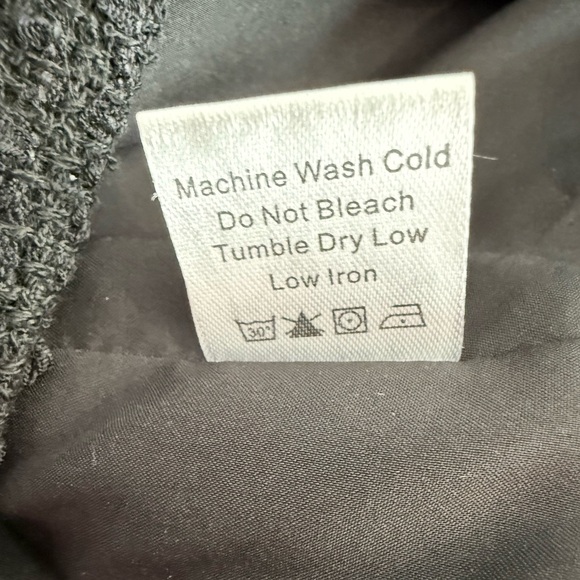 Tuckernuck Jackie Black Tweed Gold Button Dress Size Xs - Picture 13 of 15